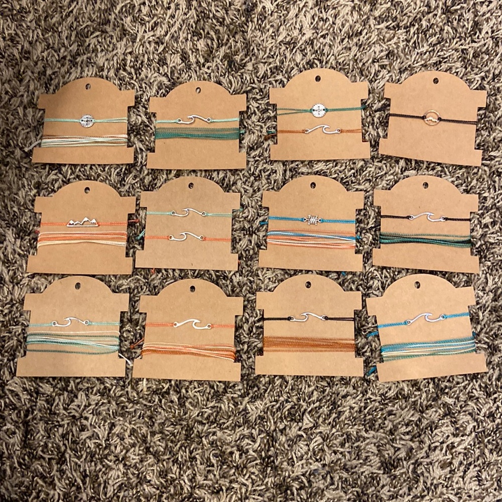 Super cute pura vida style bracelets handmade, adjustable